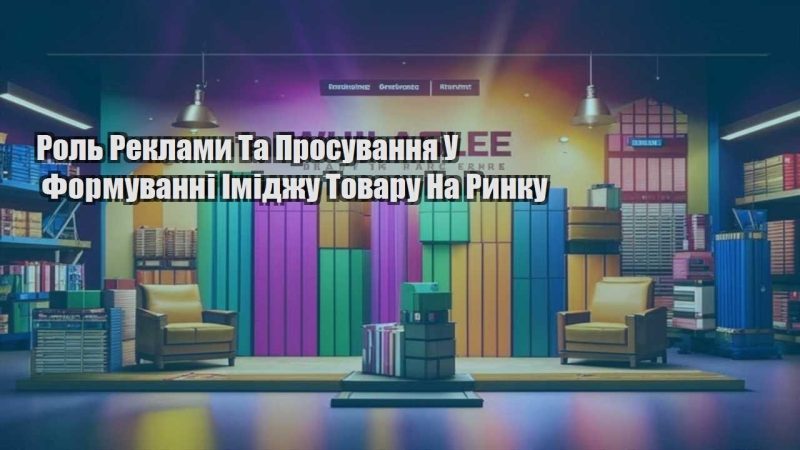 rol reklamy ta prosuvannya u formuvanni imidzhu tovaru na rynku