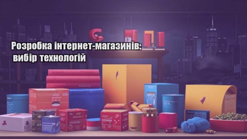 rozrobka internet magazyniv vybir tehnologij