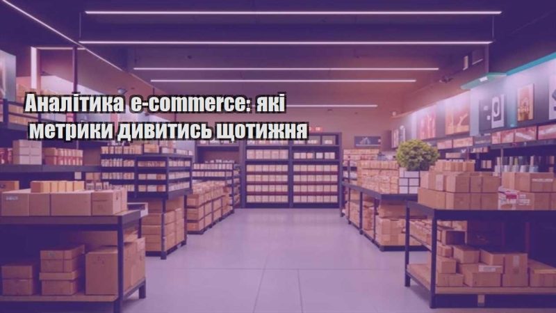 analityka e commerce yaki metryky dyvytys shhotyzhnya