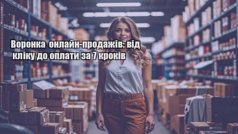 voronka onlajn prodazhiv vid kliku do oplaty za 7 krokiv