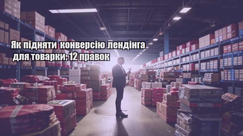 yak pidnyaty konversiyu lendinga dlya tovarky 12 pravok