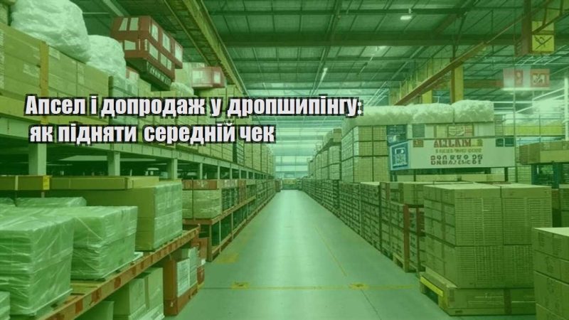 apsel i doprodazh u dropshypingu yak pidnyaty serednij chek