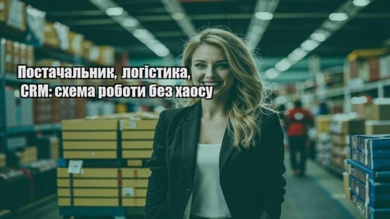postachalnyk logistyka crm shema roboty bez haosu