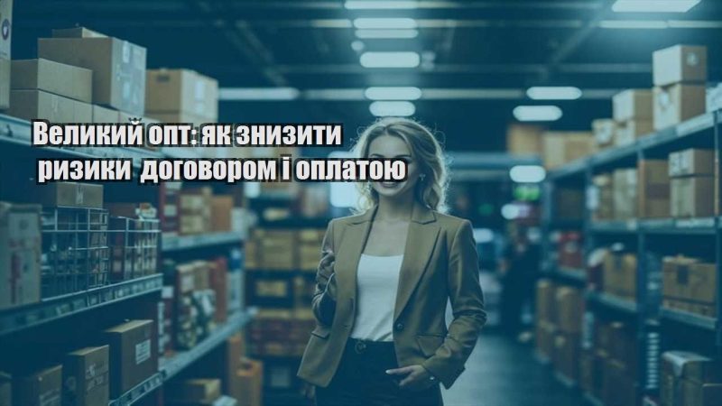 velykyj opt yak znyzyty ryzyky dogovorom i oplatoyu
