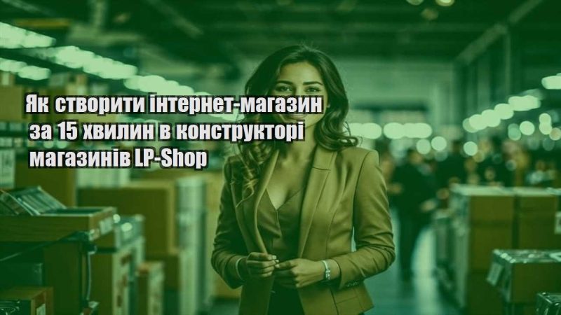 yak stvoryty internet magazyn za 15 hvylyn v konstruktori magazyniv lp shop