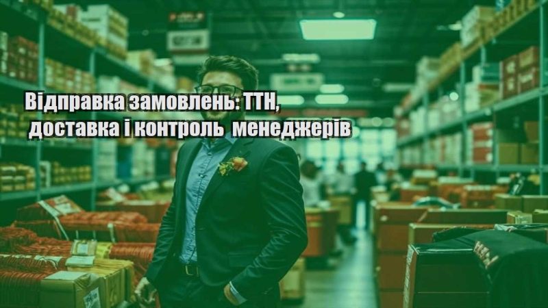 vidpravka zamovlen ttn dostavka i kontrol menedzheriv