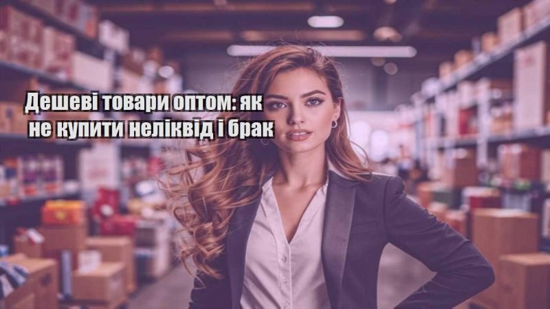 deshevi tovary optom yak ne kupyty nelikvid i brak