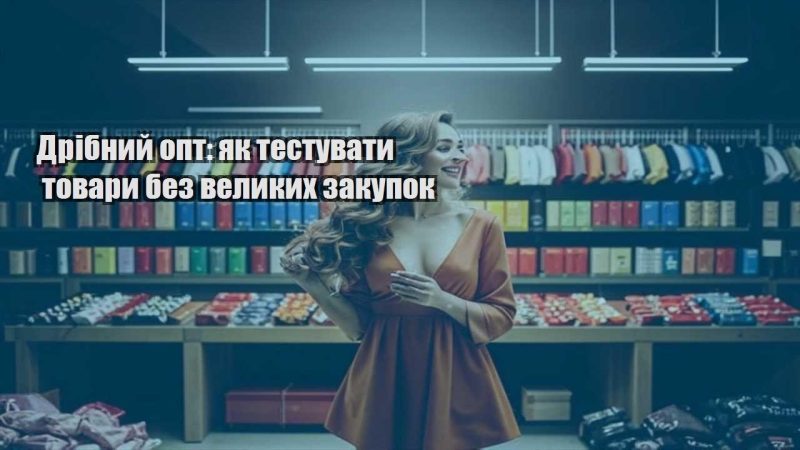 dribnyj opt yak testuvaty tovary bez velykyh zakupok